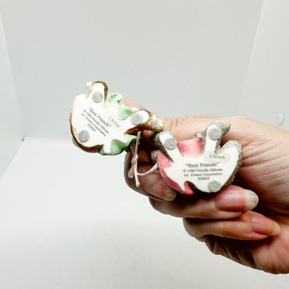 Vtg Calico Kittens Enesco Cats Figurine Linked Best Friends Sisters Gift Calico - Picture 5 of 6